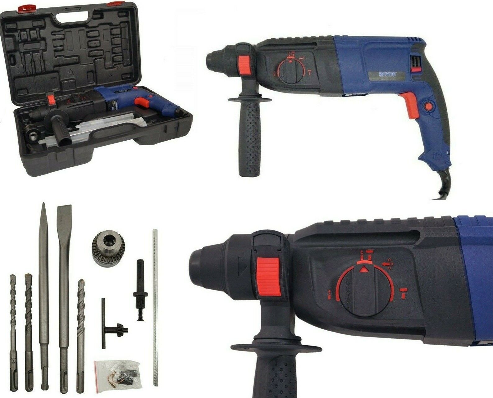 foto del prodotto martello perforatore rotativo tassellatore trapano 800w 2.8j royce demolitore