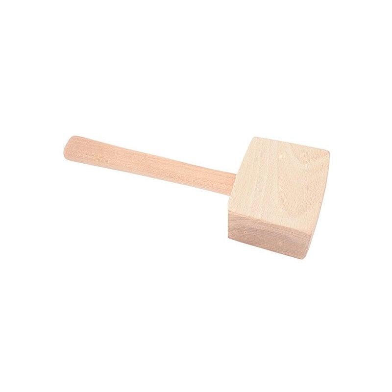 foto del prodotto martello quadrato in legno per scalpelli da 500 g.