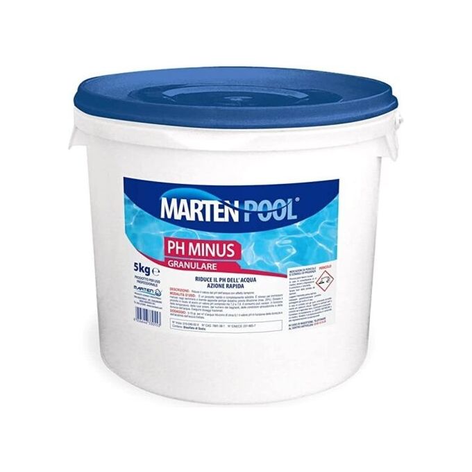 foto del prodotto marten correttore ph meno 5kg granulare rapido scioglimento piscine