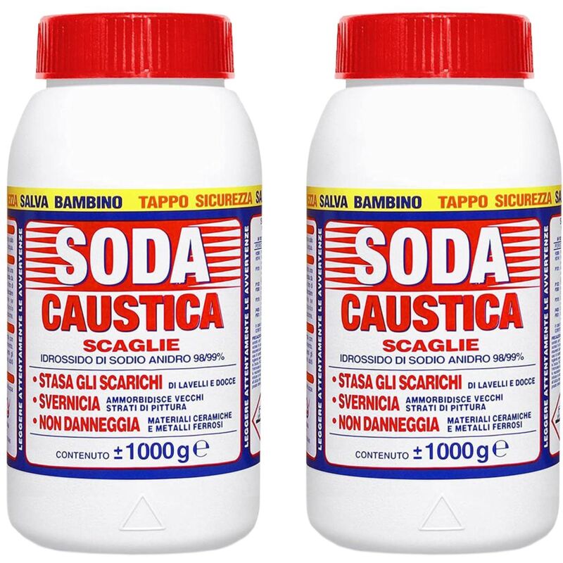 foto del prodotto marten soda caustica set 2 pz da 1kg a scaglie percarbonato di sodio stasa scarichi svernicia non danneggia