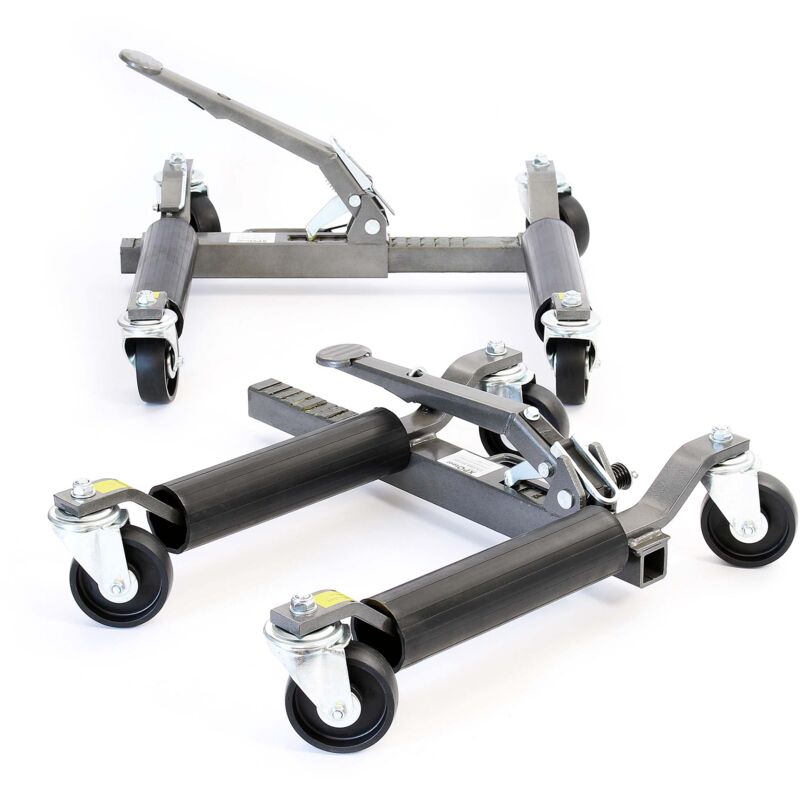 foto del prodotto martinetti per manovra auto con ruote set da 2 max 566 kg l uno per pneumatici larghi 30cm xpotool