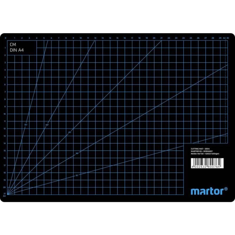foto del prodotto martor tappetino da taglio plastica l x l x a 320 x 230 x 3 mm nero 1 pz.