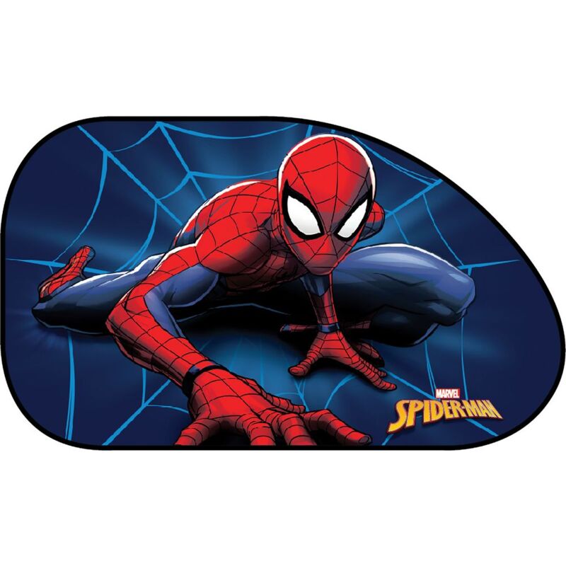 foto del prodotto marvel tendina laterale parasole auto singola a trapezio spiderman uomo ragno bambino