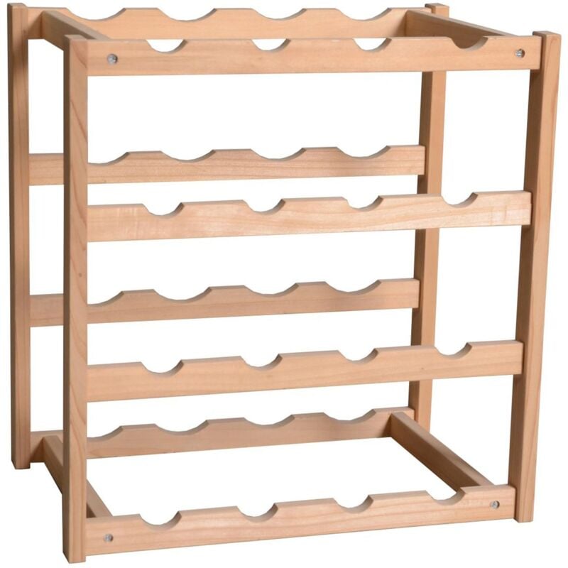 foto del prodotto marvin cantinetta vini in legno joy cantina porta bottiglie vino mobile scaffali ripiani da terra tavolo per casa cucina enoteca 16 bottiglie