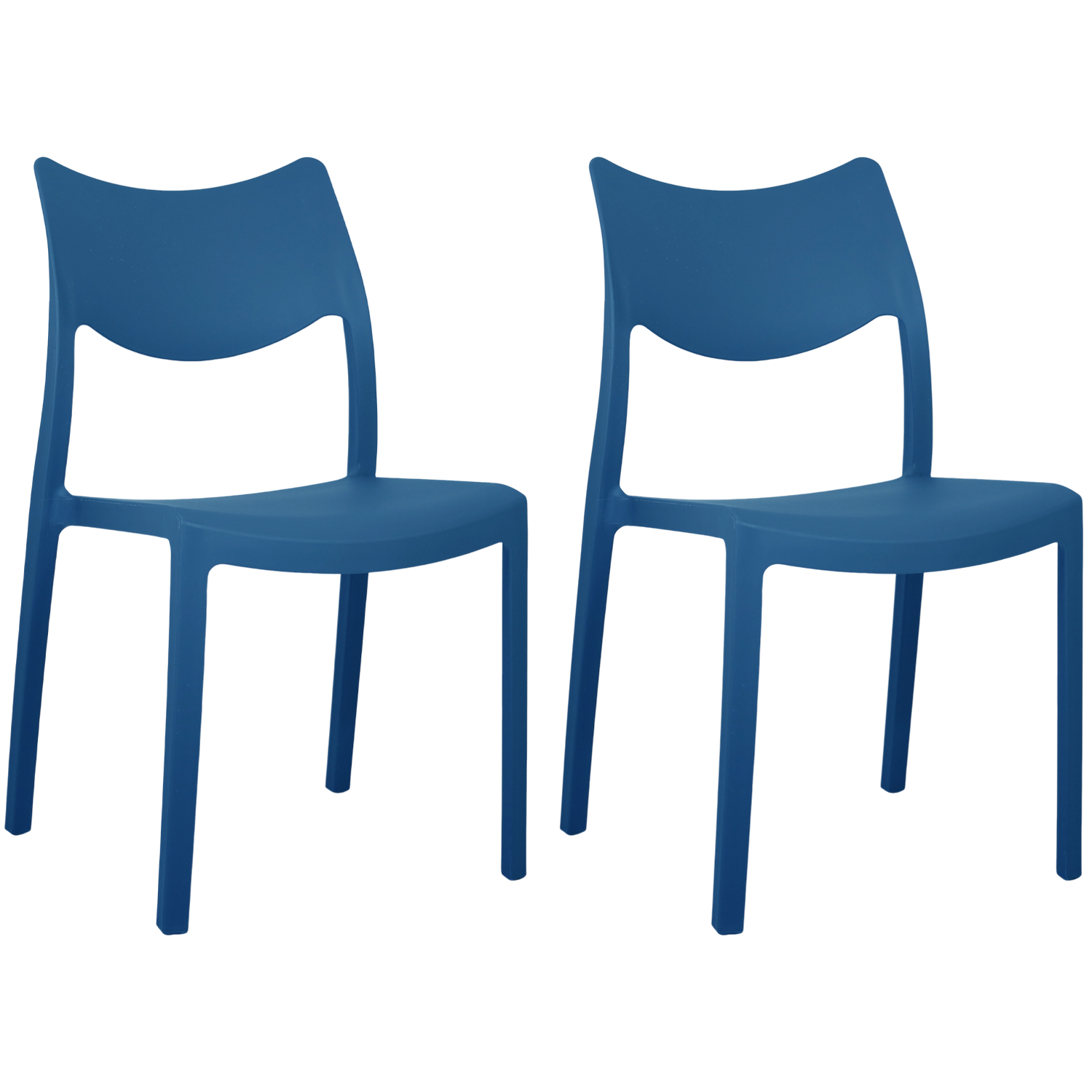 foto del prodotto marvin sedia in polipropilene manu arredo di design sedia per esterno e interno impilabile sedie 2 sedie manu blu oceano