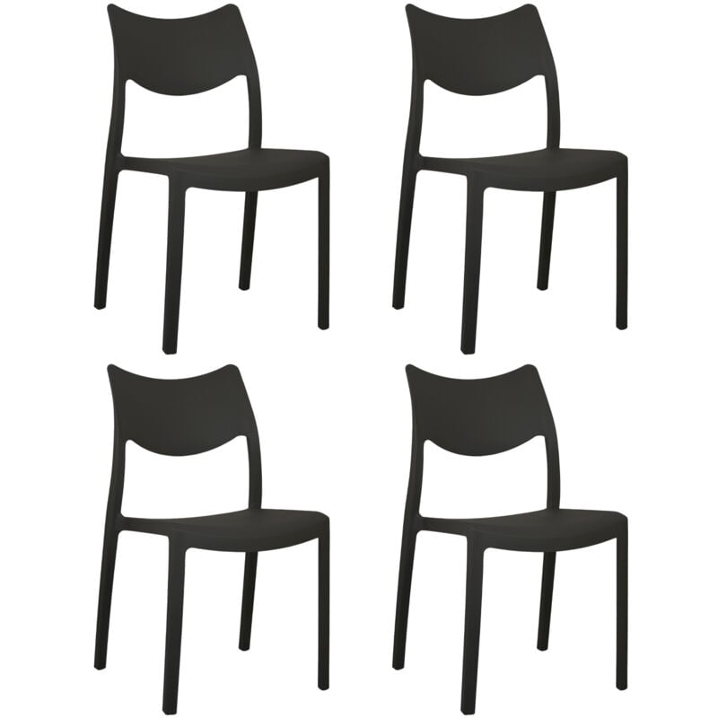 foto del prodotto marvin sedia in polipropilene manu arredo di design sedia per esterno e interno impilabile sedie moderne resistenti sedia per giardino cucina 4