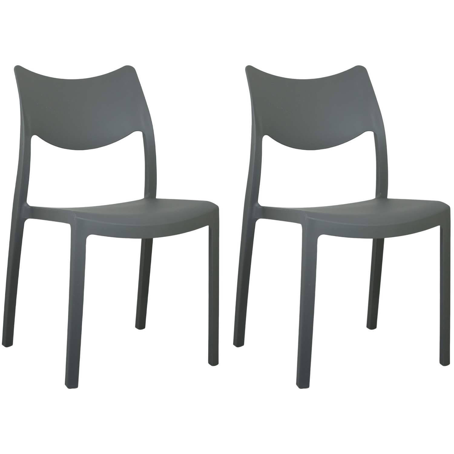 foto del prodotto marvin sedia in polipropilene manu arredo di design sedia per esterno e interno impilabile sedie per 2 sedie manu grigio
