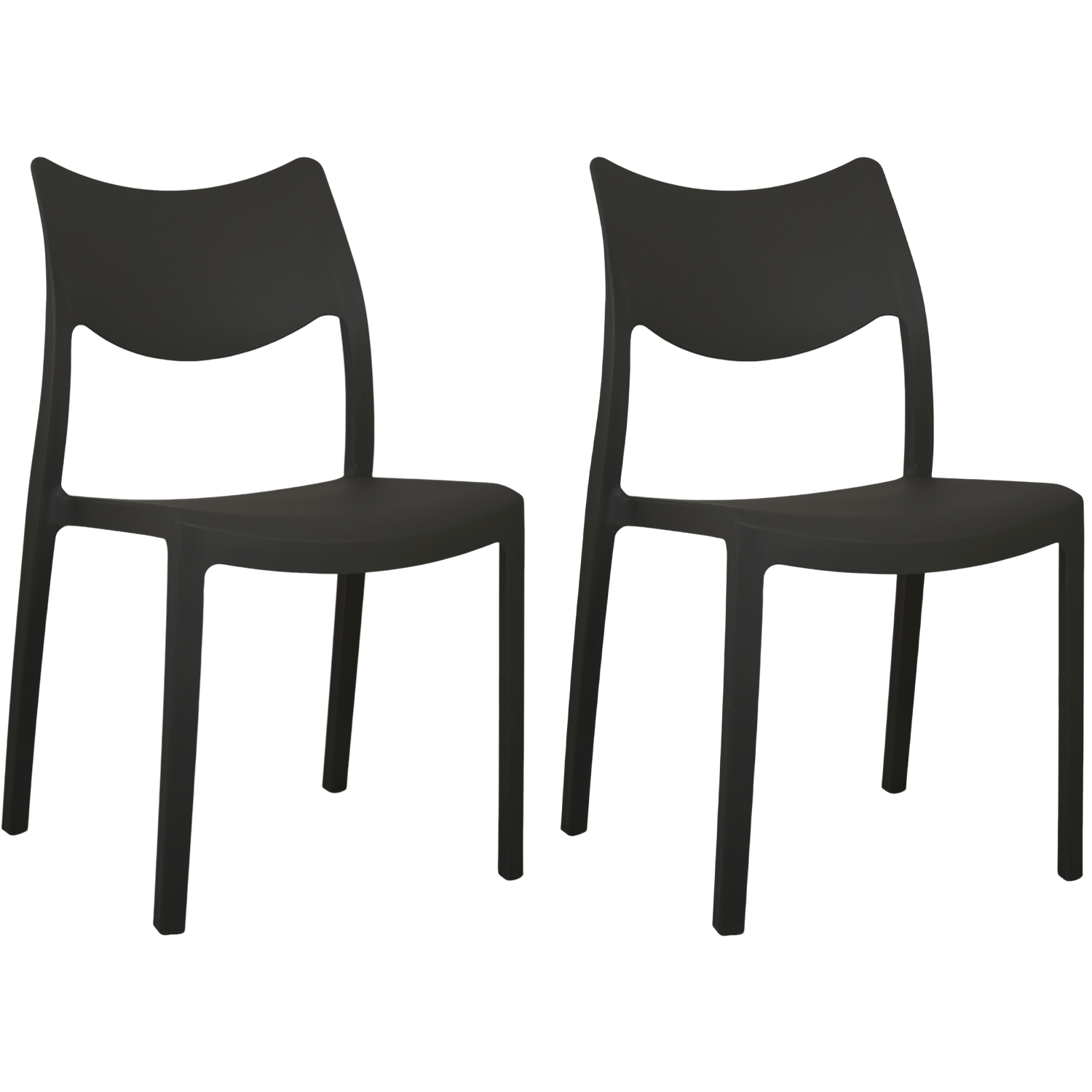 foto del prodotto marvin sedia in polipropilene manu arredo di design sedia per esterno e interno impilabile sedie per g 2 sedie manu nero