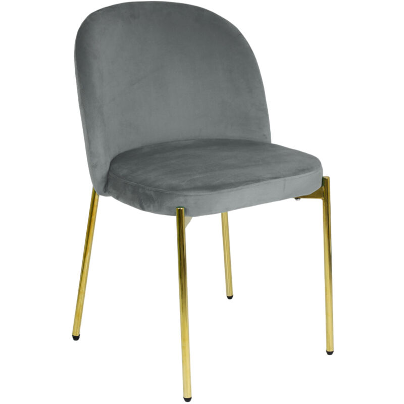 foto del prodotto marvin sedia in velluto con gambe oro chiara sedie in metallo dorato poltroncina con seduta imbottita per sala da pranzo salotto soggiorno design