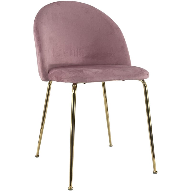 foto del prodotto marvin sedia in velluto e oro oslo da sala pranzo con gambe metallo dorate seduta imbottita sedie poltroncine di design per salotto soggiorno moderne