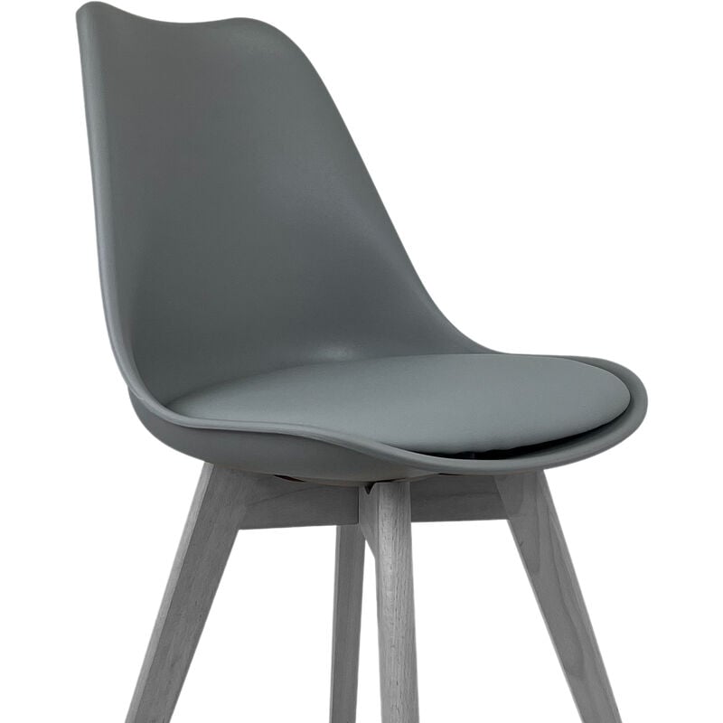 foto del prodotto marvin sedia lelia pp pu 48x57x81 grigio grigio 4 sedie