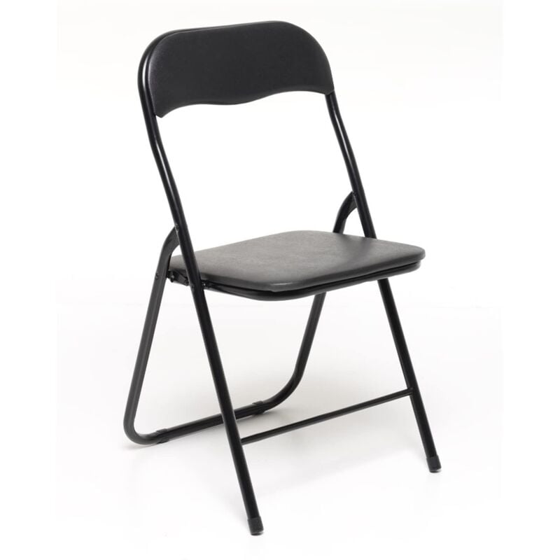 foto del prodotto marvin sedia pieghevole imbottita salvaspazio portatile richiudibile da interno esterno giardino campeggio ufficio resistenti ferro leggere