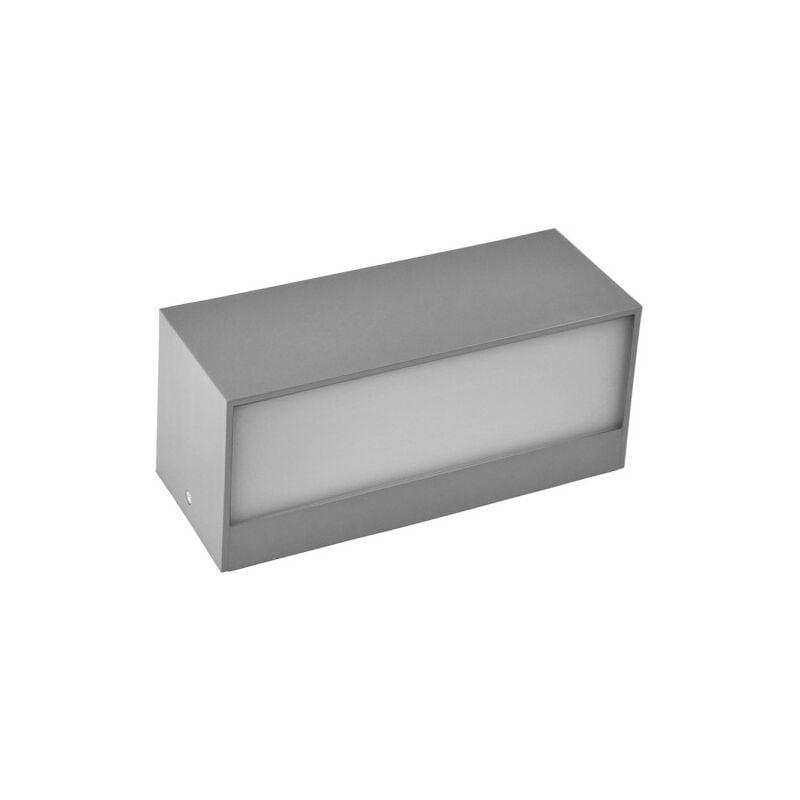 foto del prodotto masala lampada da parete per esterni 1xe27 grigio ip65 in policarbonato 9x23x10,1 cm