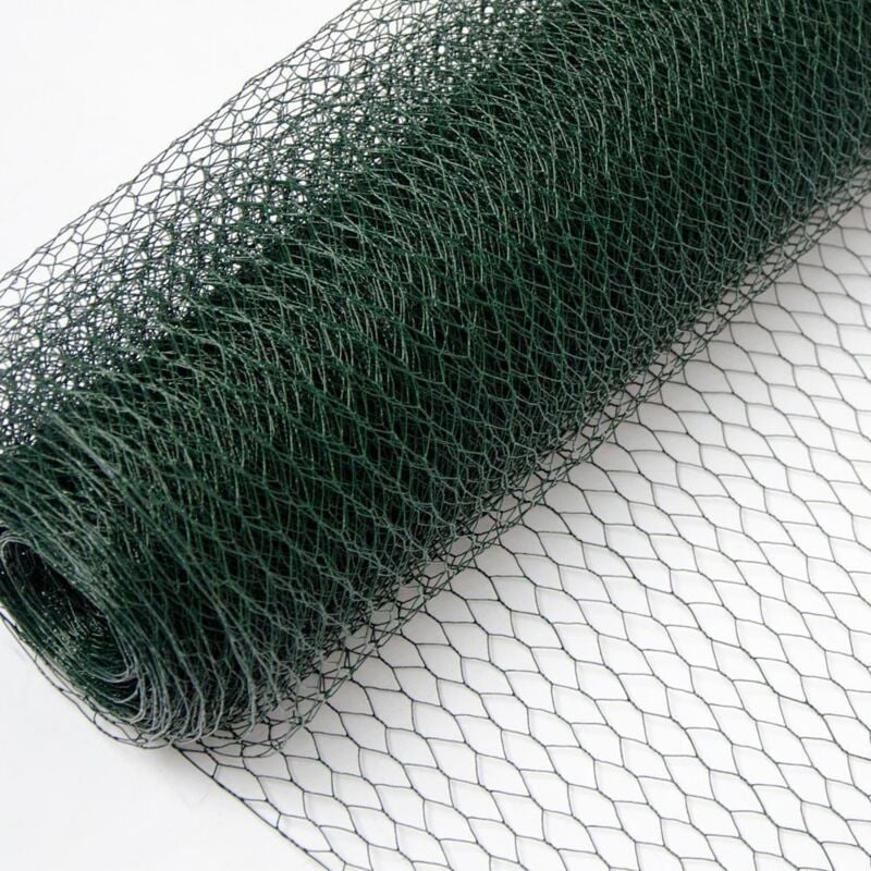 foto del prodotto maschendrahtzaun ummantelt 25x1m sechseckgeflecht 13x13mm