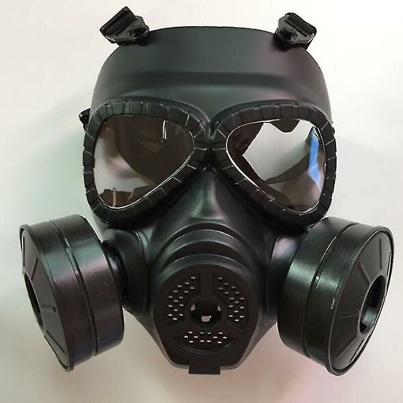 foto del prodotto maschera antigas tattica nera crediri, respiratore, maschera protettiva in stile militare per esterni