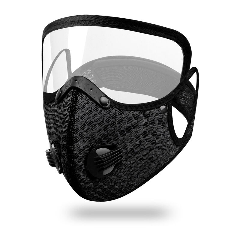 foto del prodotto maschera antipolvere sportiva, filtro a carbone attivo, riutilizzabile, traspirante, attivit all aperto, lavorazione del legno, falciatura e