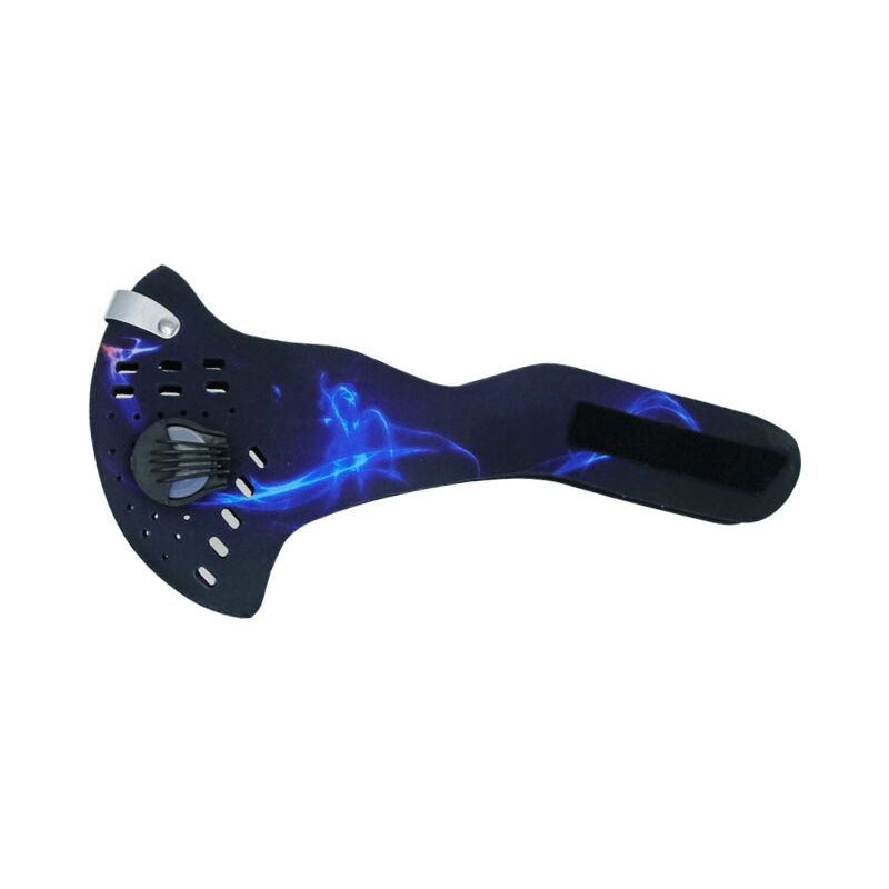 foto del prodotto maschera antismog con carboni attivi 3 filtri n99 blu 