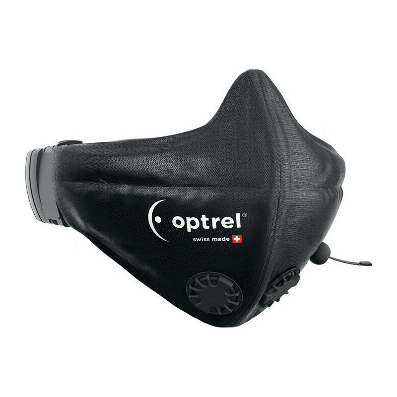 foto del prodotto maschera bocca e naso nero pom.polyester.pu valvola 2 pc. optrel