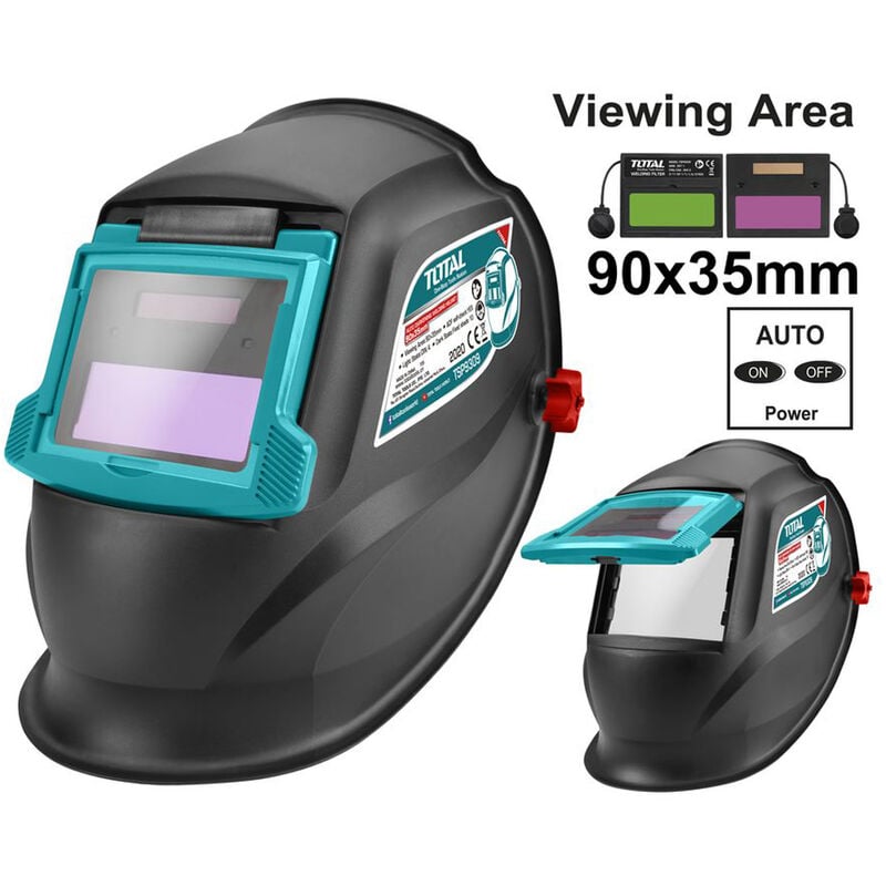 foto del prodotto maschera casco saldatore saldatura automatica autoscurante total