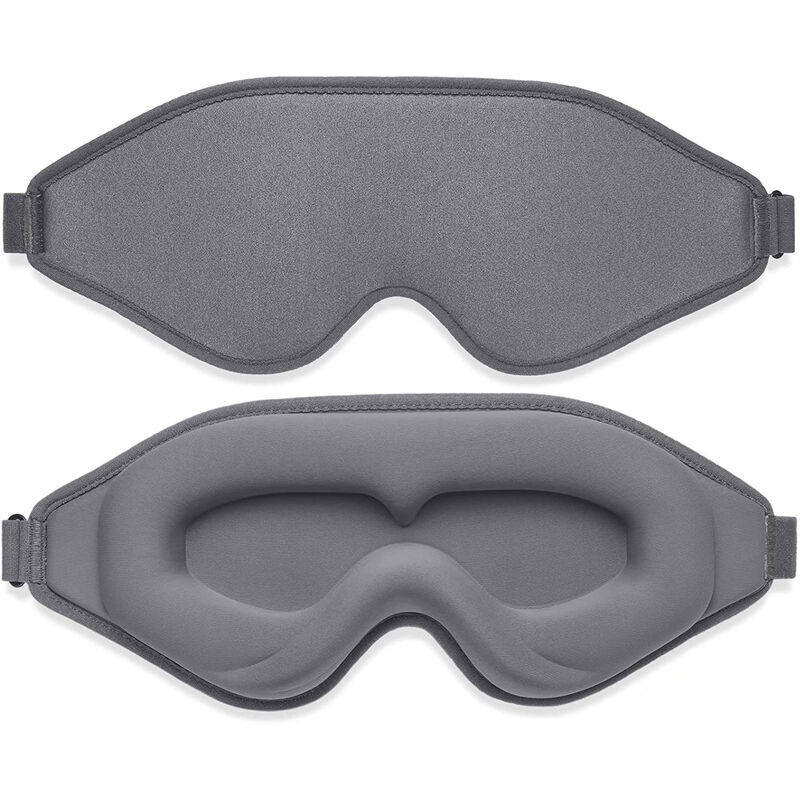 foto del prodotto maschera per dormire per uomo e donna, mascherina per occhi oscurante 3d, con tocco di seta morbido e traspirante, mascherina per dormire, mascherina