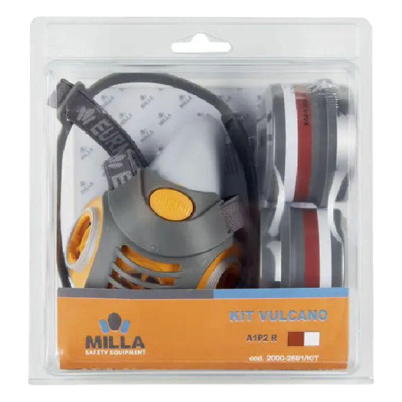 foto del prodotto maschera respiratoria bifiltro con filtri abek1p3