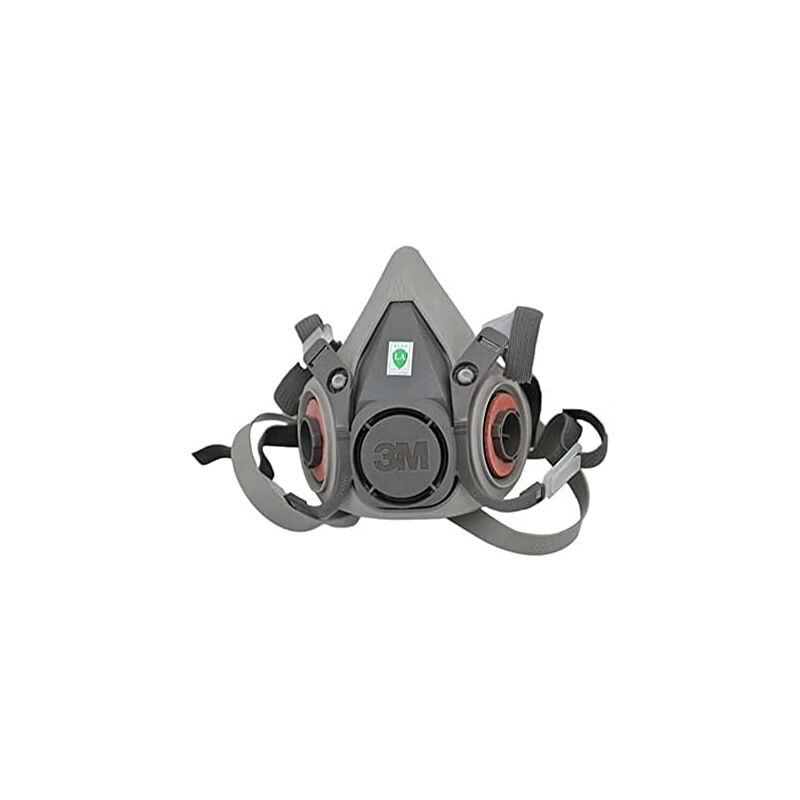 foto del prodotto maschera semi riutilizzabile 3m xa007702658 6200m, taglia m, grigia, con filtro antiparticolato 5935pro2 filtro per polveri sottili con livello di