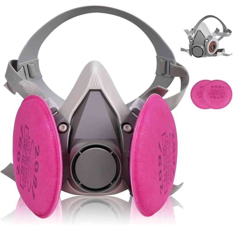foto del prodotto maschere respiratorie, maschera antipolvere, mascherina antipolvere, mascherina di sicurezza adatta a diverse situazioni di lavoro, con occhiali
