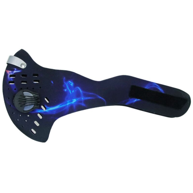 foto del prodotto mascherina anti smog con carbone attivo 3 filtri n99 blu 