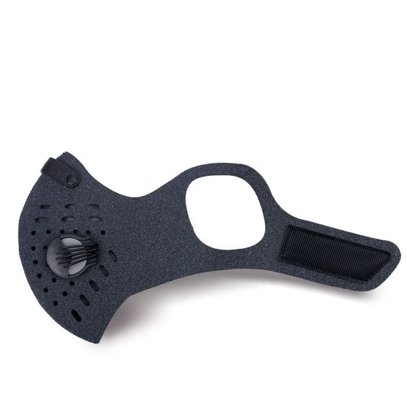 foto del prodotto mascherina anti smog con carbone attivo 3 filtri n99 grigio 