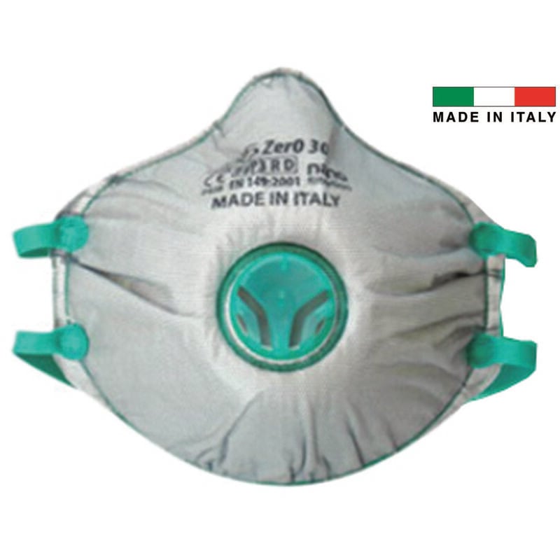 foto del prodotto mascherine con valvola ffp3 serie bls zer0 imbustata singolarmente bls