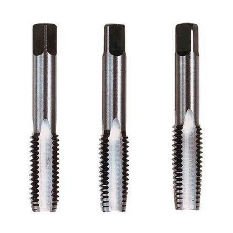 foto del prodotto maschi a mano passo grosso acciaio hss set 3 pz mm.12x1,75