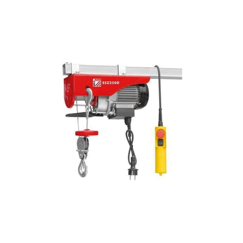foto del prodotto maschinen esz250d230v verricello elettrico capacit di carico con puleggia 250 kg capacit di carico senza holzmann