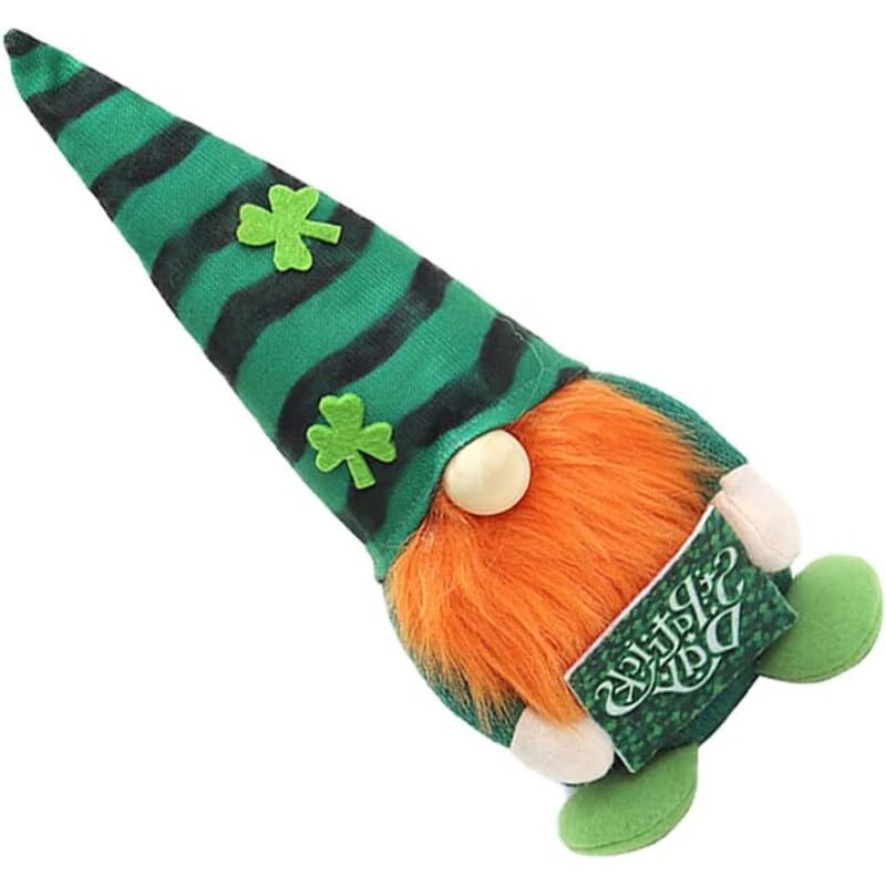 foto del prodotto maschio decorazione gnomo di mezzogiorno, folletto irlandese su dois ornamenti scandinavi per l home office, bambola per coppia con cappello