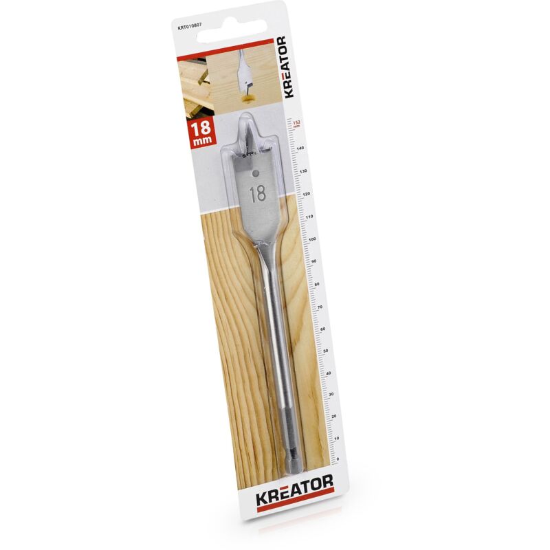 foto del prodotto maschio per legno piatto lunghezza 152 mmdiametro 18 mm
