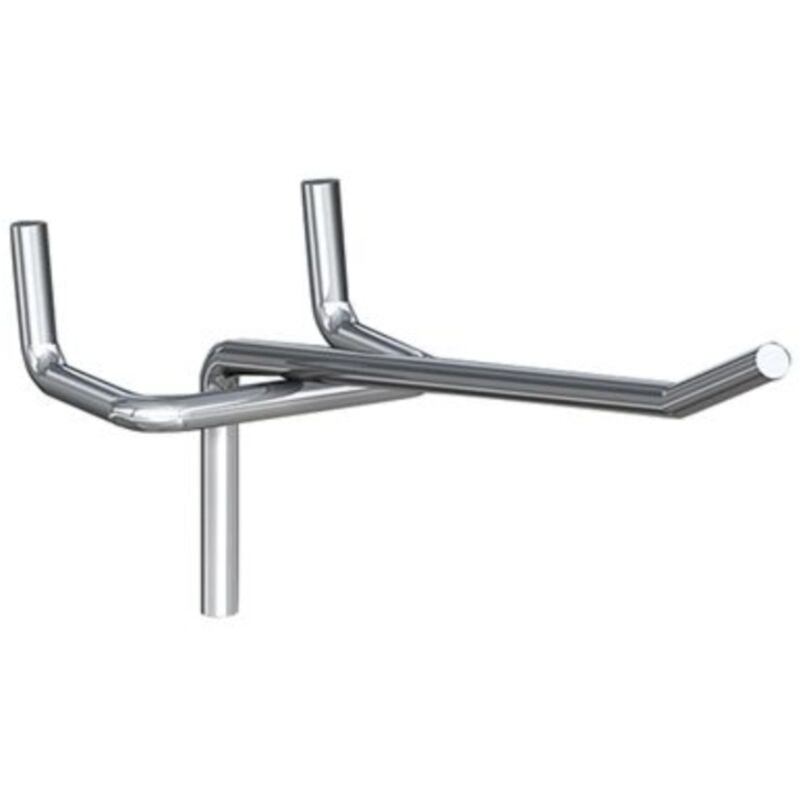 foto del prodotto masidef 10 ganci singoli in metallo per pannello forato 10cm