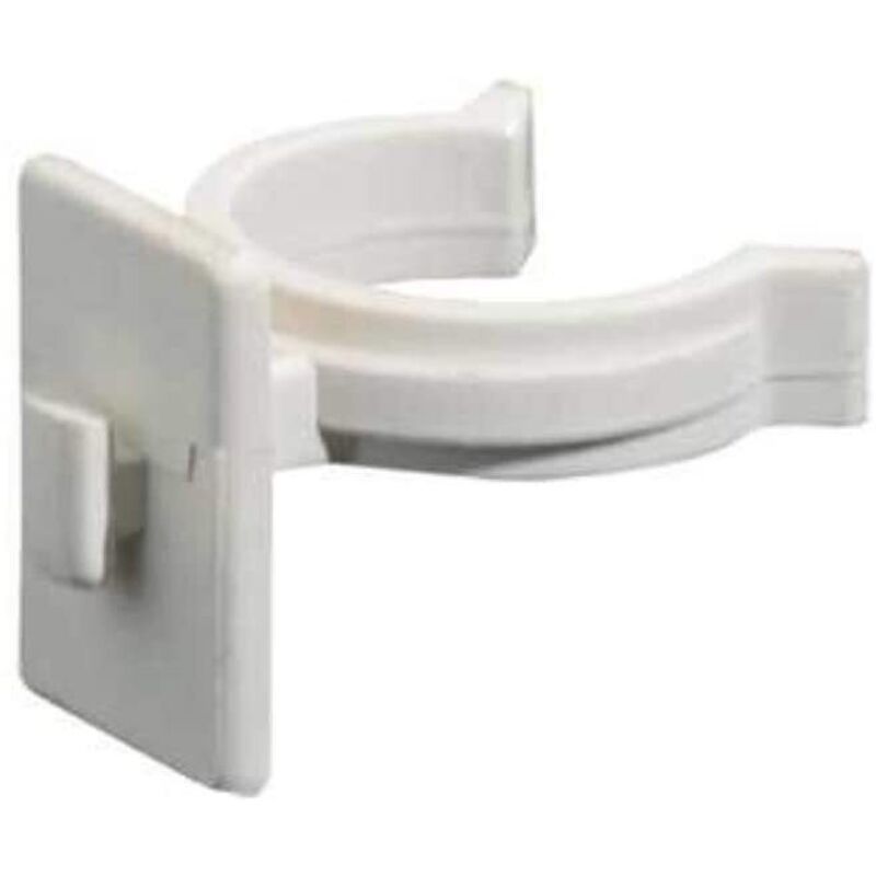 foto del prodotto masidef 4 pezzi clips in plastica per fissaggio zoccolature 26mm x 32mm colore nero