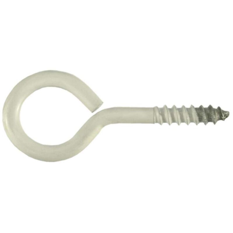 foto del prodotto masidef 5 occhioli filettati per legno plastificati bianchi 3,8x25x12mm