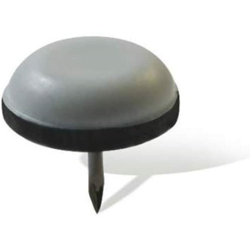 foto del prodotto masidef 8 pezzi scivoli ptfe con chiodo 30mm colore grigio