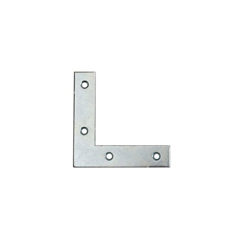 foto del prodotto masidef angoli di rinforzo in acciaio zincato bianco 40 x 40 mm. 4 pz.