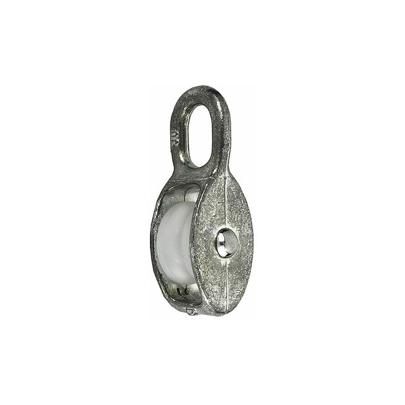 foto del prodotto masidef carrucola ad 1 gola in lega di zinco e poliammide per funi 6 mm.