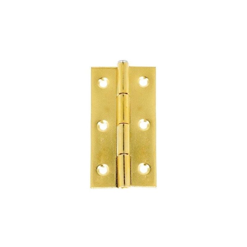 foto del prodotto masidef cerniere con spina fissa ferro ottonato 30 x 50 mm. 2 pz.
