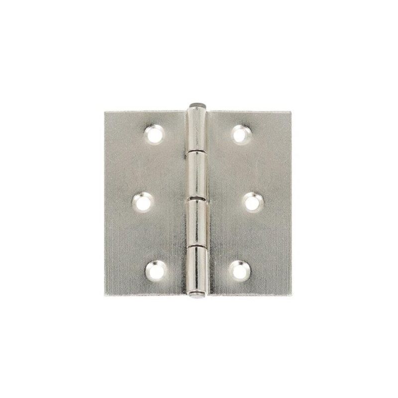 foto del prodotto masidef cerniere quadre con spina fissa in ferro nichelato 30 x 30 mm. 2 pz.