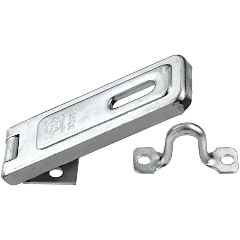 foto del prodotto masidef chiusura con portalucchetto 120mm snodabile con finitura zincata