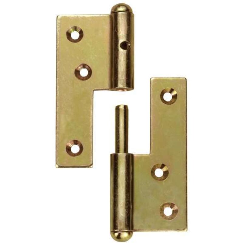 foto del prodotto masidef connex cerniere sfilabili zincate giallo sinistra 1 pz. 80 mm.