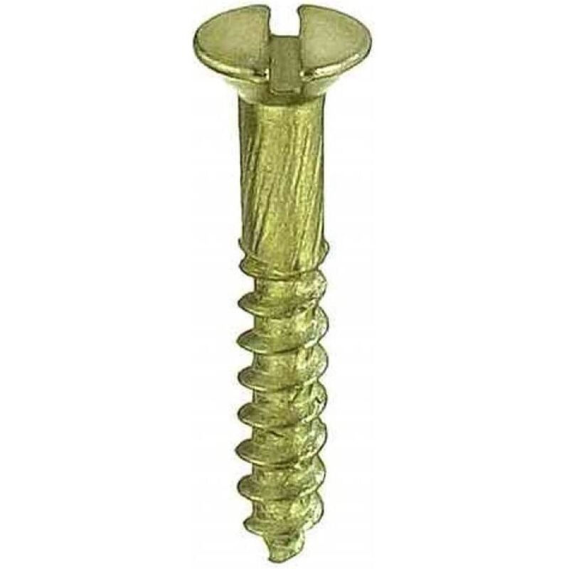 foto del prodotto masidef connex viti per legno a testa piana svasata in ottone 3,0x25mm p.12