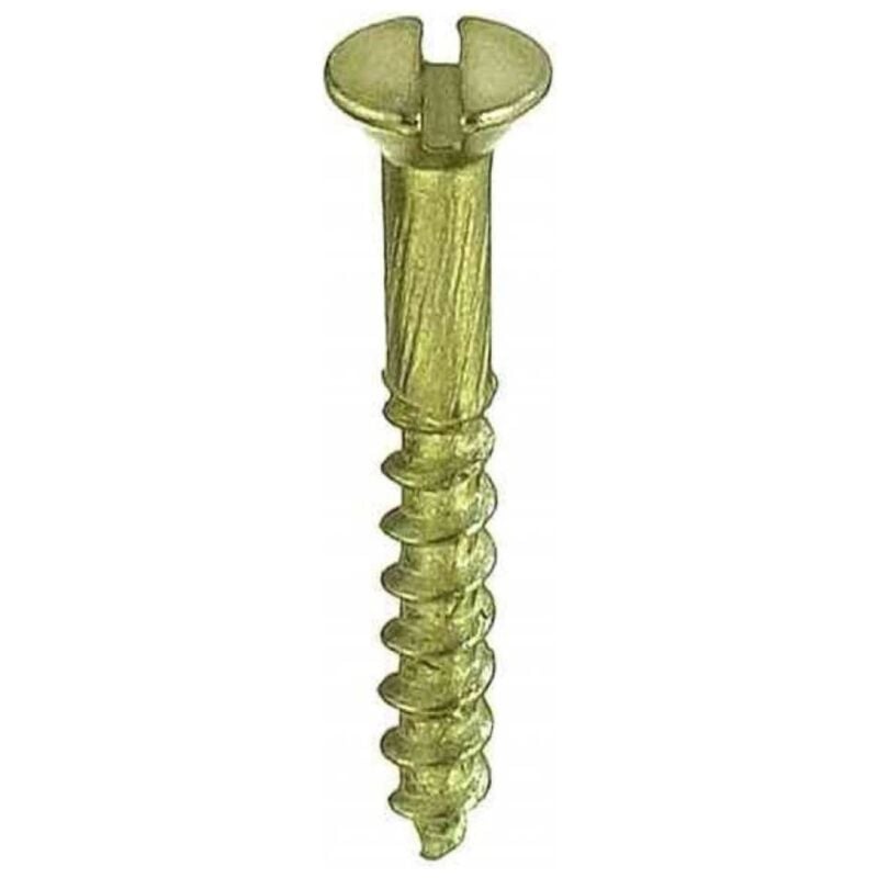 foto del prodotto masidef connex viti per legno a testa piana svasata in ottone 4,0x40mm 8pz