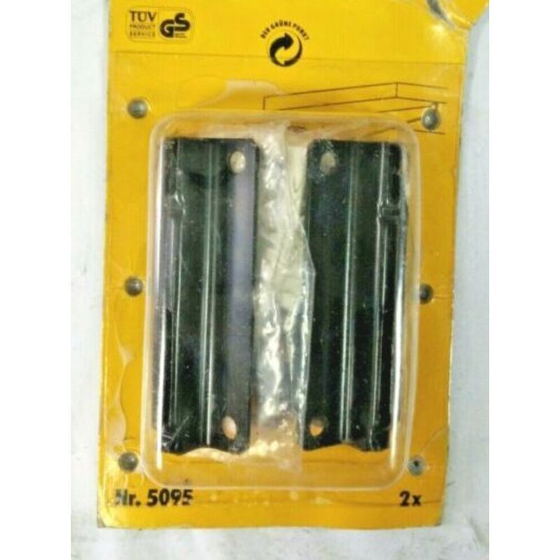 foto del prodotto masidef element system 2 supporti a due gancicon viti e tasselli neri