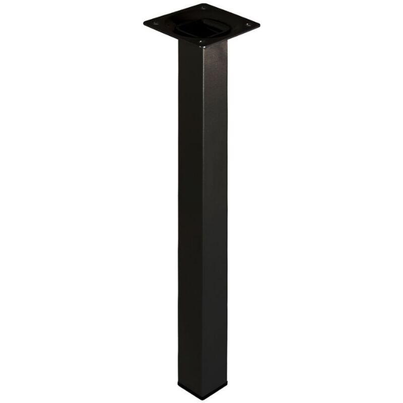 foto del prodotto masidef element system piede quadro nero 25x25. h 200