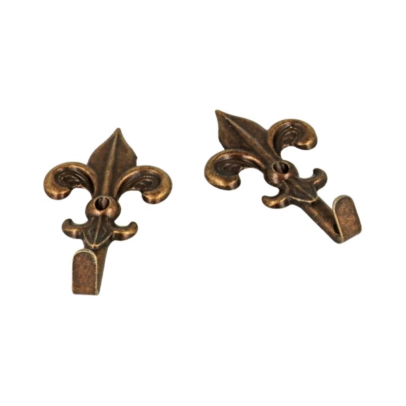 foto del prodotto masidef ganci per quadri modello giglio 19 x 32 mm. finitura bronzata 5 pz.