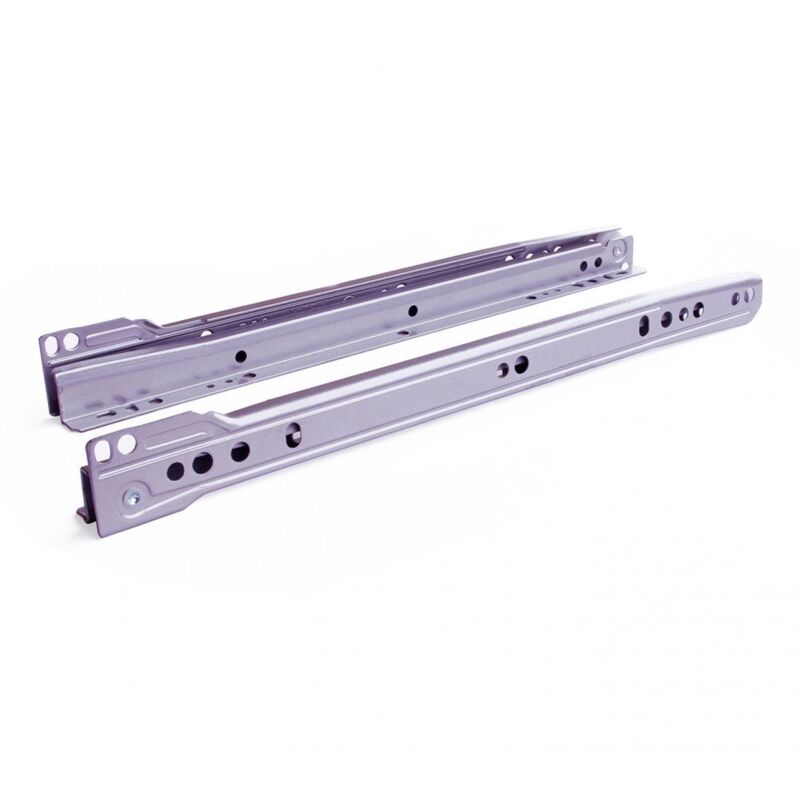 foto del prodotto masidef guida per cassetti a rullino grigio argento 450 mm
